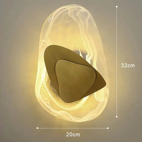 applique murale LED créative en verre pour décoration artistique - vue 9 sur 8