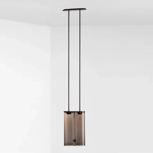 suspension led en verre design moderne italien - vue 4 sur 11