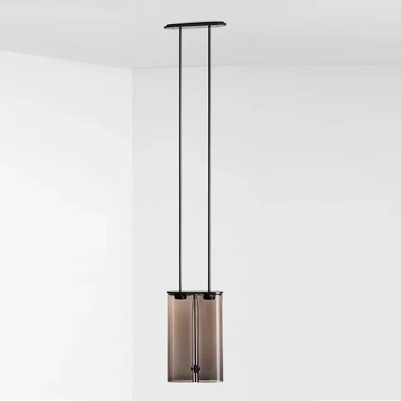 suspension led minimaliste design italien en verre - vue 4 sur 11