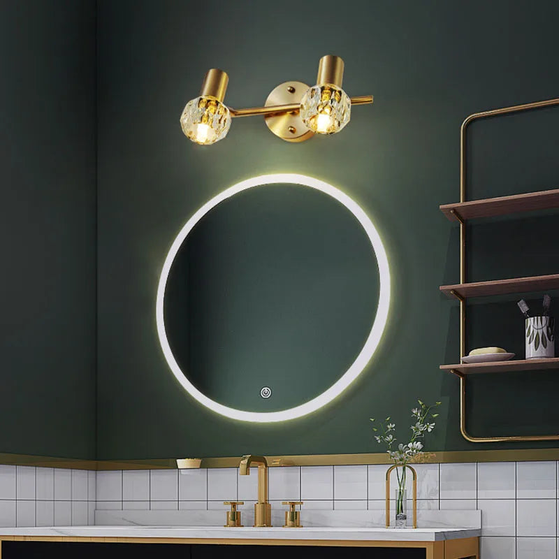 applique murale de luxe en cristal moderne pour intérieur