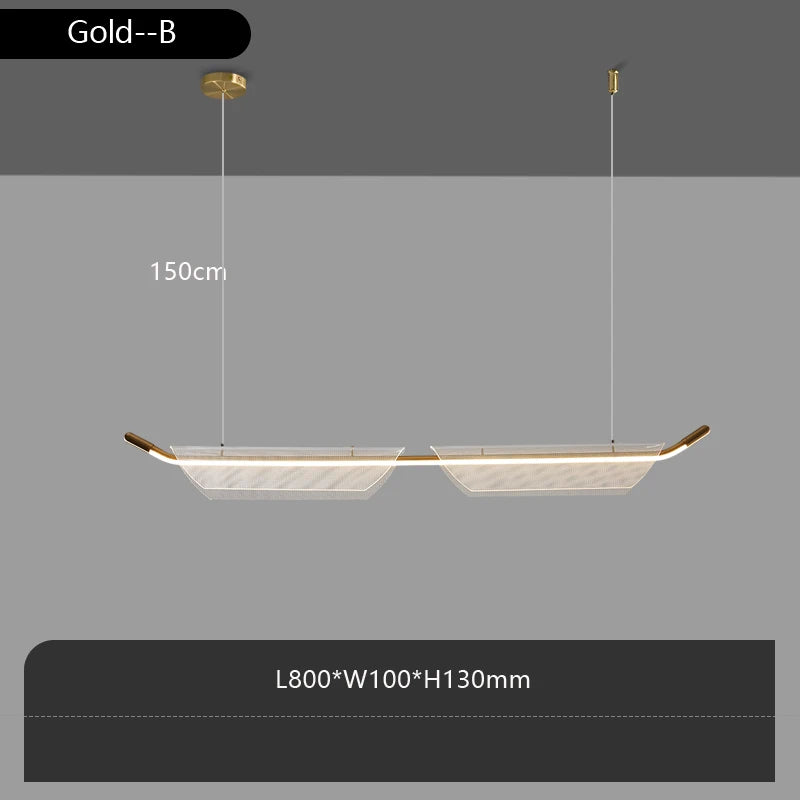 Minimalist designer pendant light for modern restaurant or bar