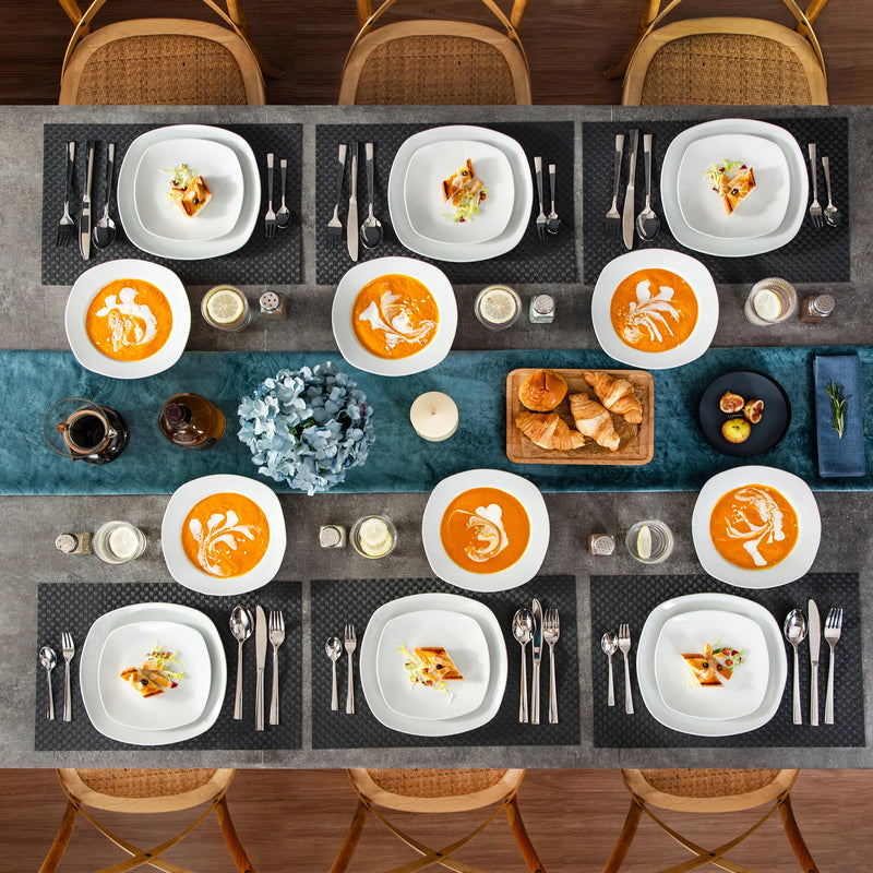 service de table porcelaine 18 pièces 6 personnes