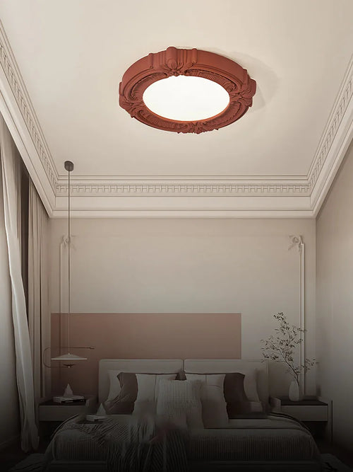 plafonnier rétro en résine design français pour intérieur moderne