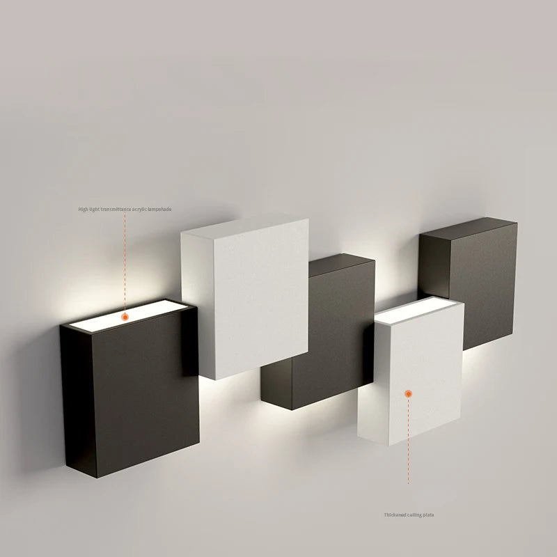 applique murale minimaliste moderne longue bande créative de luxe - vue 6 sur 9
