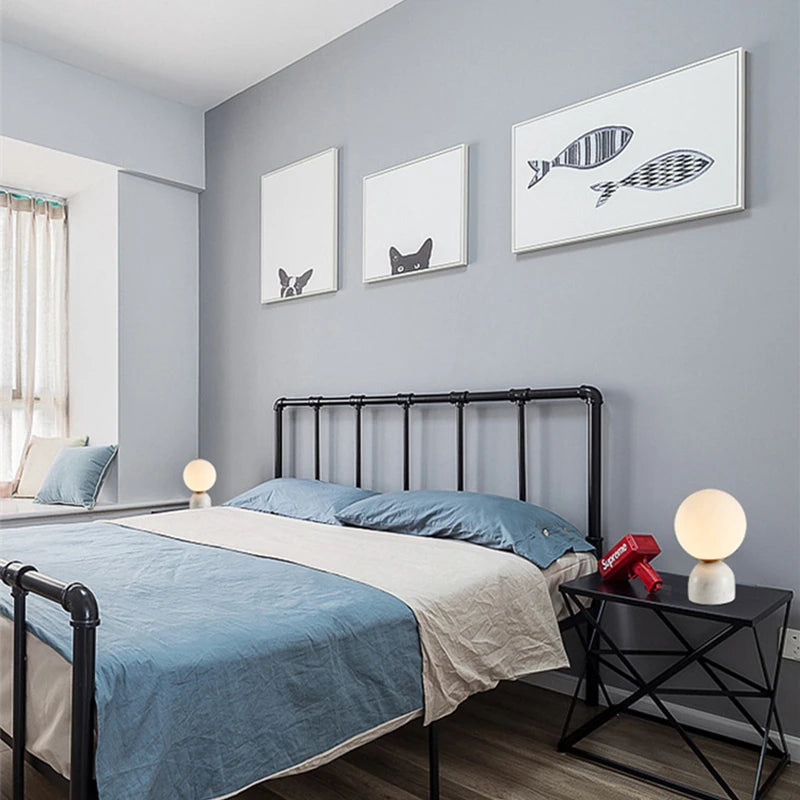 Lampe de chevet en marbre - vue 6 sur 9