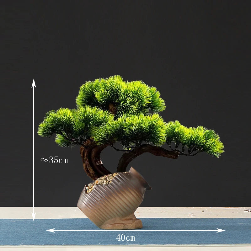 faux arbre bonsaï décoratif pour salon et aménagement paysager - vue 31 sur 36