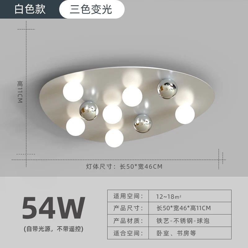 Minimalist Nordic design ceiling light for modern interior decor - vue 14 sur 16