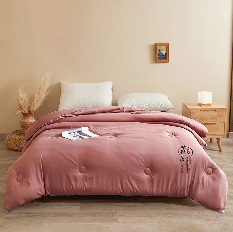 Cotton Comforter Duvet Insert - Quilted White Comforters Queen Size, All Season Down Alternative Queen Size Bedding Comforter - vue 9 sur 10