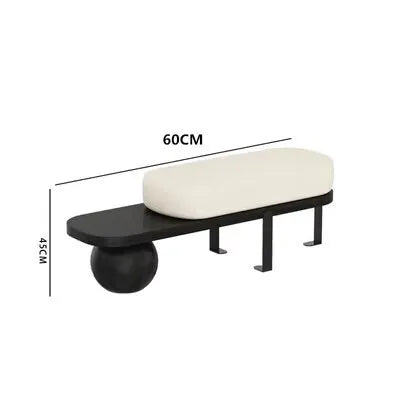 tabouret nordique en bois massif pour chaussures et repos - vue 20 sur 27