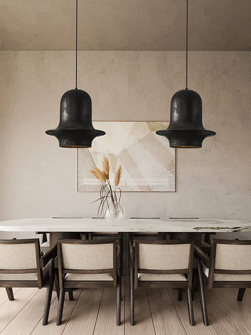 Minimalist retro chandelier for restaurant and shop decor - vue 3 sur 8