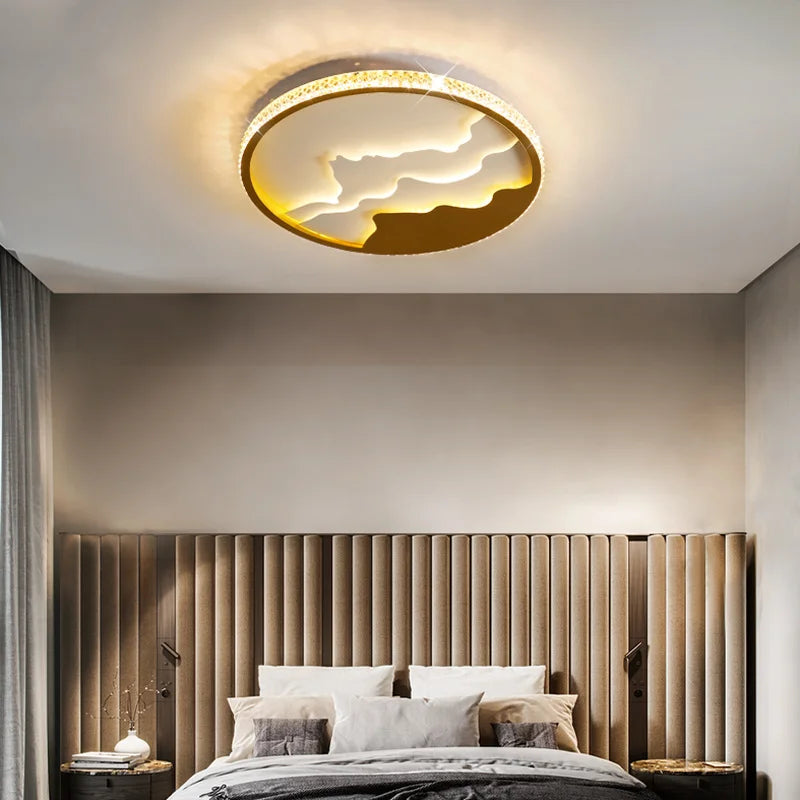 Modern nordic minimalist decorative LED ceiling light - vue 4 sur 21