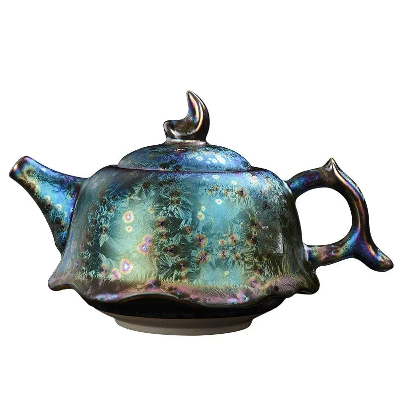 Théière céramique jianzhan tianmu style artisanal maison bureau - vue 6 sur 6