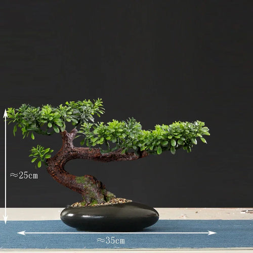 décoration intérieure faux arbre bonsaï style chinois pour intérieur et extérieur - vue 22 sur 22