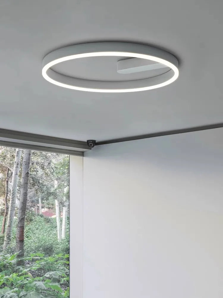 2024 LED ceiling light creative new style bedroom light, living room lighting, modern and simple black white bedroom light - vue 3 sur 7