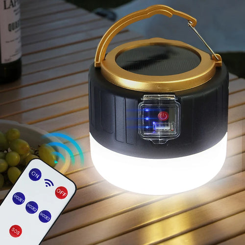 lampe de camping solaire led étanche rechargeable pour activités en extérieur