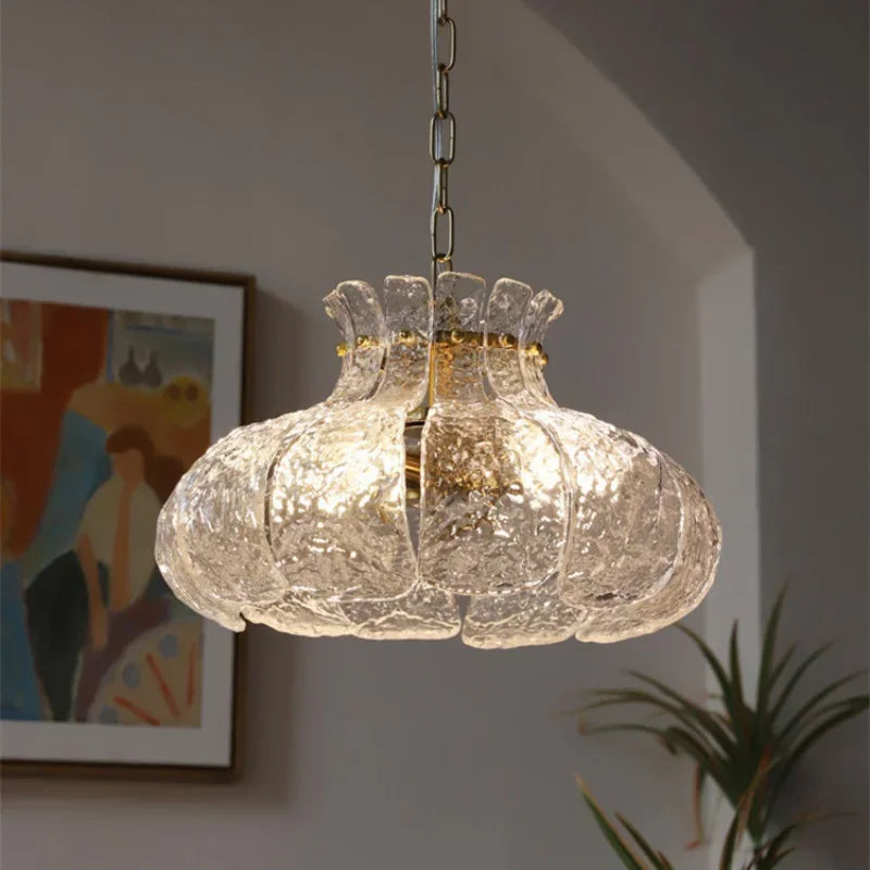 lustre nordique en verre pour décoration moderne intérieure - vue 2 sur 8