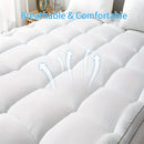 1pc Cooling Mattress Topper, Extra Thick Quilted Mattress Pad Cover with Deep Pocket, Fluffy & Soft Knitted Mattress Protector