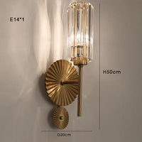 Applique murale LED en cristal de luxe postmodernes