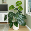Artificial monstera plant with realistic leaves for indoor decoration