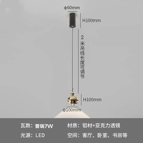 suspension led moderne en aluminium pour bar et restaurant - vue 12 sur 11