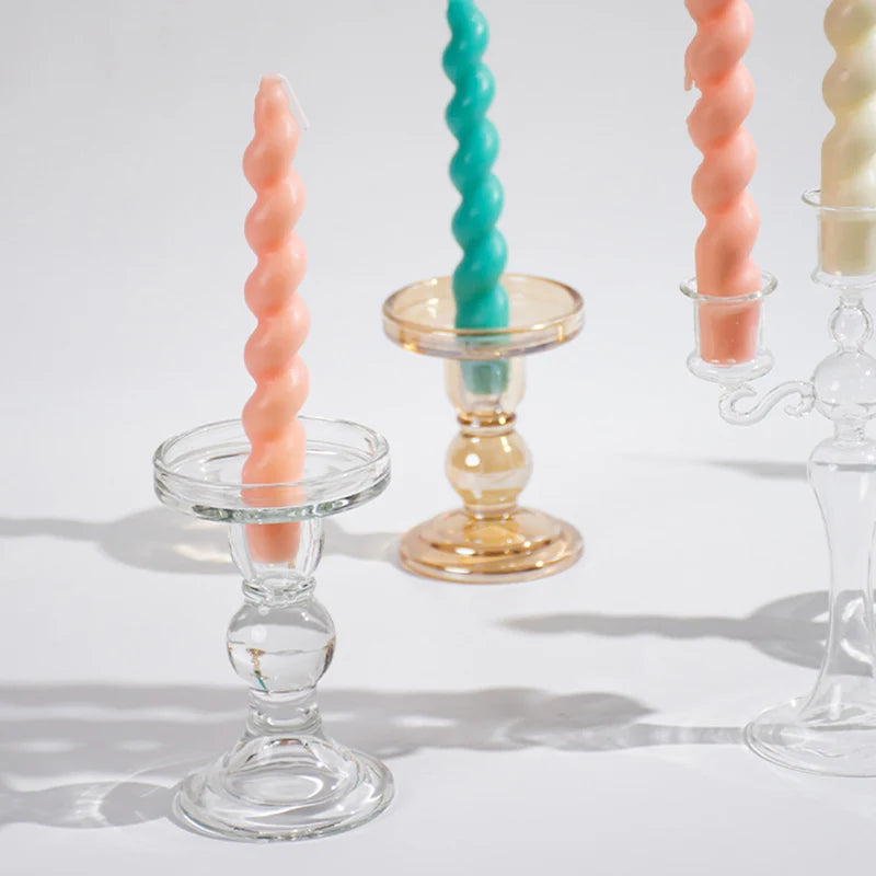 bougeoir en verre pour bougie chauffe-plat décoratif outdoor - vue 7 sur 24