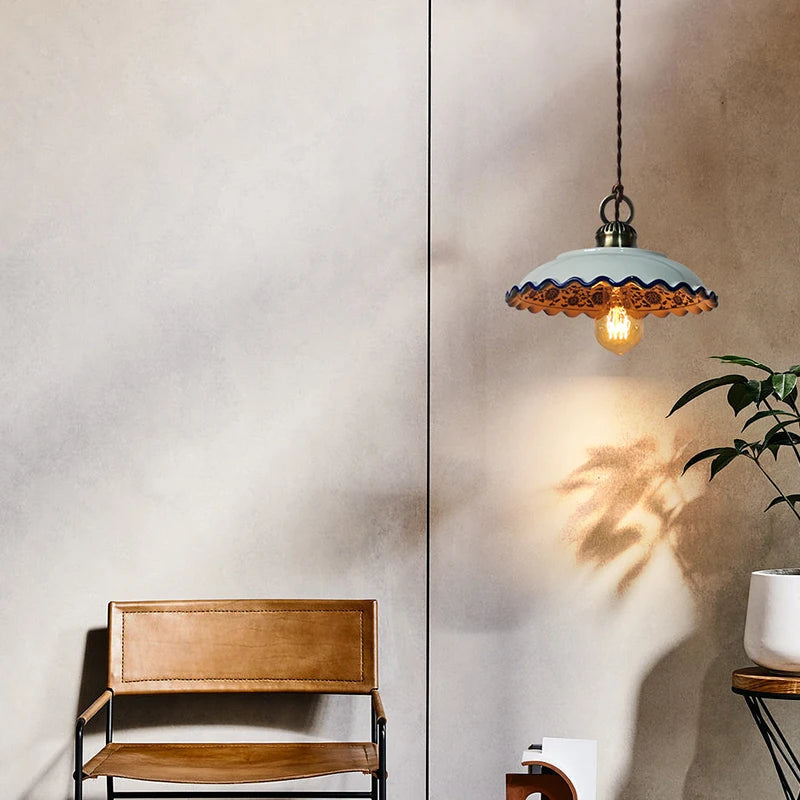 suspension led moderne en céramique pour intérieur maison - vue 4 sur 29