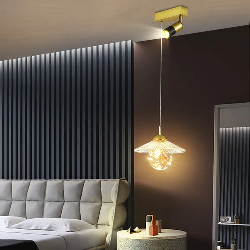 Nordic light luxury minimalist creative modern LED pendant lamp - vue 2 sur 10
