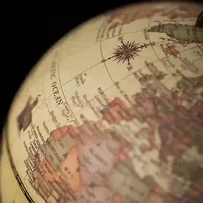 globe universel rétro éducatif rotatif haute définition pour étudiants - vue 6 sur 6
