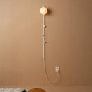 Modern glass wall light for minimalist Nordic interiors