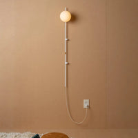 Modern glass wall light for minimalist Nordic interiors