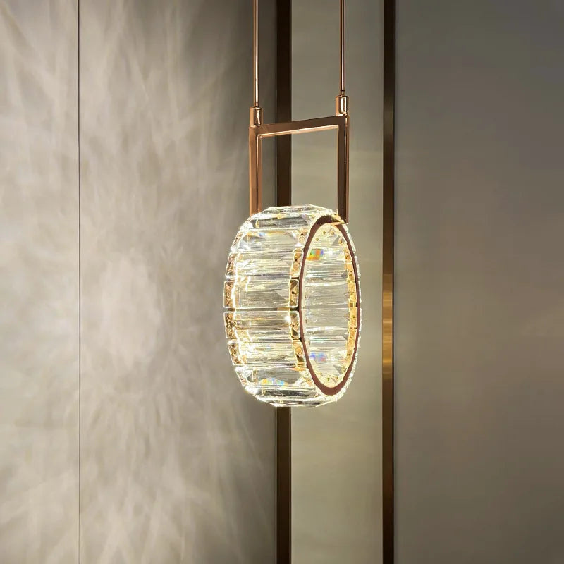 applique murale led moderne en cristal de luxe - vue 6 sur 8