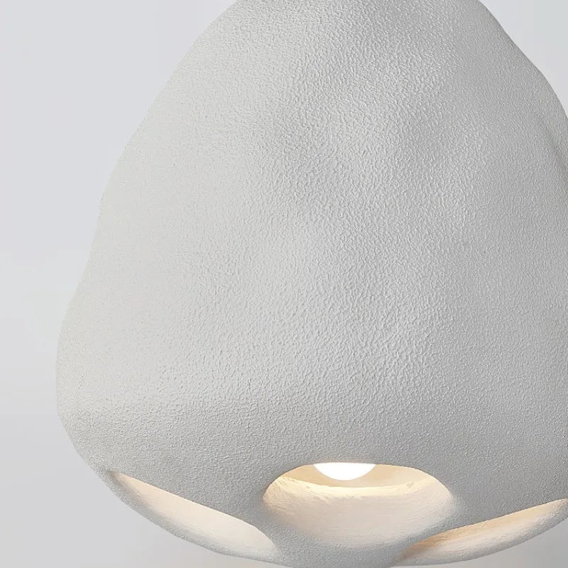 suspension Minimalisme nordique E27 LED lumières salle à manger Wabi Sabi décor à la maison - vue 6 sur 8
