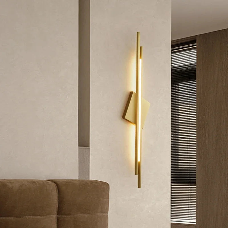 applique murale en cuivre pour décoration murale moderne et éclairage LED - vue 4 sur 12