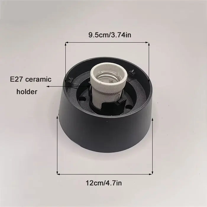 lampadaire extérieur globe noir pour éclairage de jardin et terrasse - vue 10 sur 15