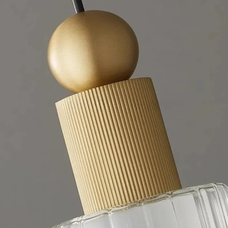 suspension en laiton doré pour décoration moderne et élégante - vue 7 sur 8