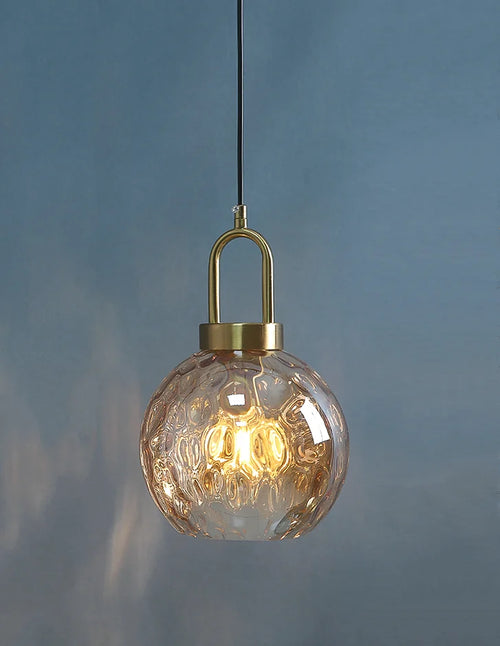 Modern minimalist glass LED chandeliers nordic design - vue 12 sur 12