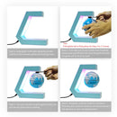 Magnetic Levitating Globe Frame with LED Light Cool Tech Decor Birthday Christmas Gift for Men Boys Boyfriend,Office Desk Gadget