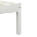 Single Double Metal Bed Frame White gray core Slats Platform Easy Assembly Heavy Duty don Free bedframs, No Box Spring