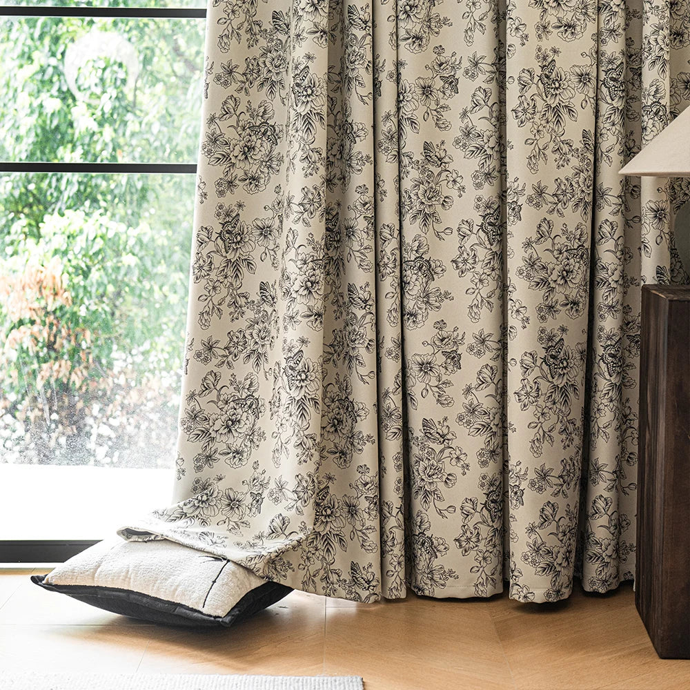 Rideau occultant imprimé moderne pour salon chambre fenêtres