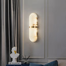 Semi-cylindre applique murale Led 18W Imitation marbre décor lampe de chevet salon salle à manger salle de bain porte couloir applique lumières