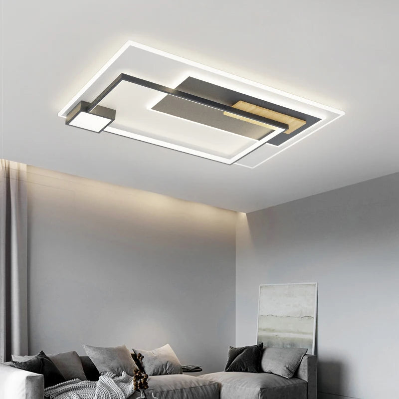 plafonnier led rectangulaire minimaliste nouvelle collection 2022 - vue 4 sur 11