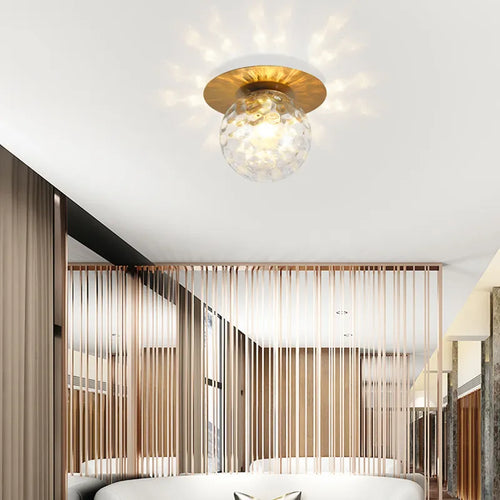 Luminaire Boule Verre Moderne Techo Colgantes