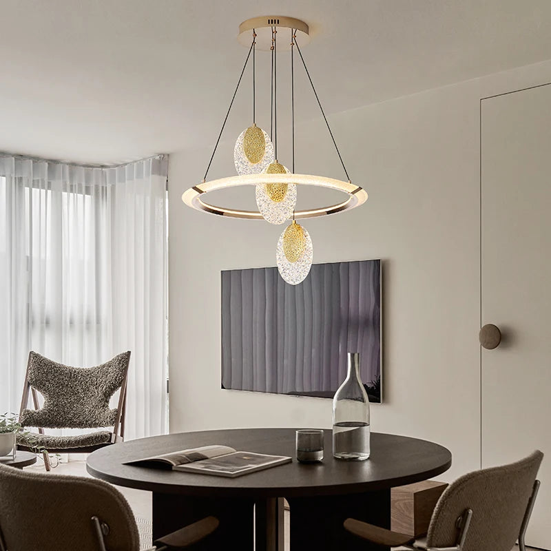lustre en cristal lumineux moderne pour décoration intérieure élégante - vue 6 sur 10