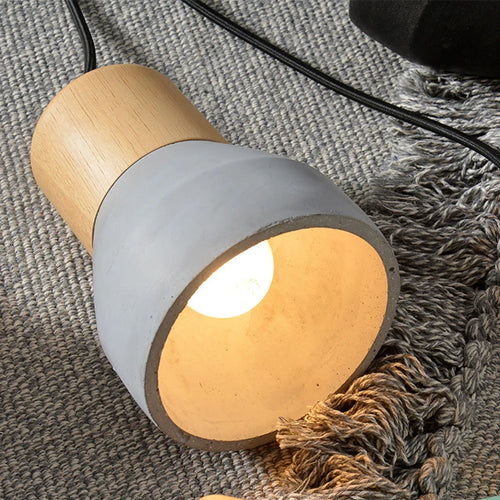 macaron ciment suspension lumières vintage pour restaurant - vue 6 sur 12