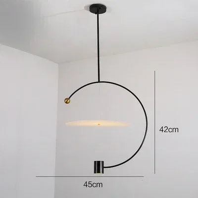 Minimalist Nordic acrylic chandelier for modern decoration - vue 13 sur 14