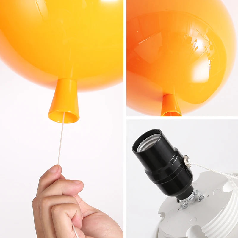 plafonnier ballon moderne en acrylique luminaires de décoration nordique
