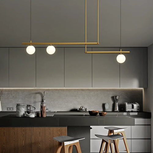 Modern minimalist chandelier for creative interior decor - vue 6 sur 16