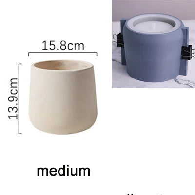Concrete  Planter Flowerpot Silicone Molds DIY Clay Plaster mold Large Size Planter Pot Mold Creative Flower Pot Silicon Molds - vue 10 sur 10