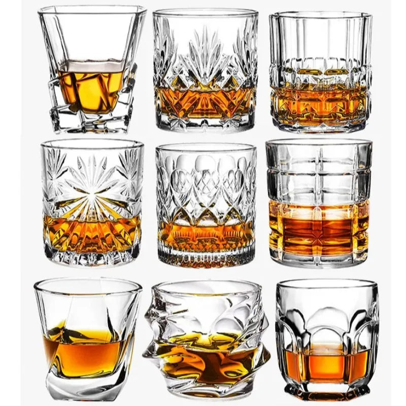 verres à whisky old fashioned relief élégant résistants - vue 6 sur 7