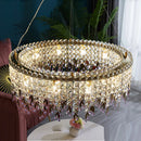 lustre de luxe en cristal lampe à main éclairage de bar luminaire suspendu